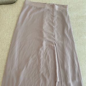 Mauve high waist maxi skirt